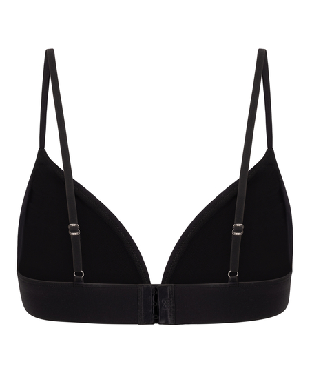 Triangle Bralette Smooth, Svart