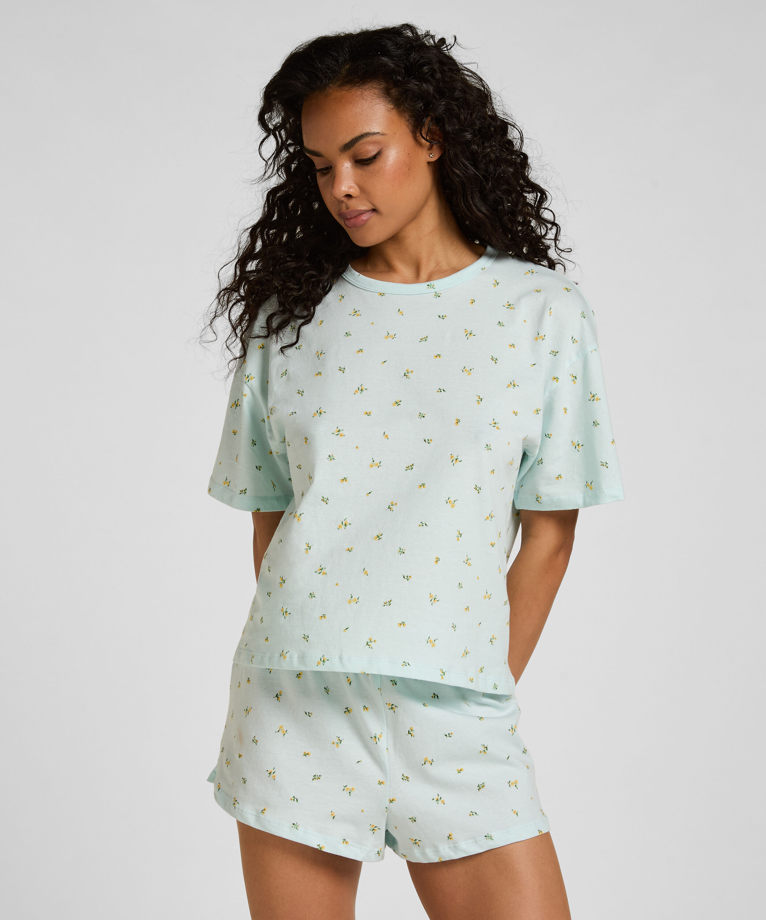 Pysjamassett Cotton, Grønn Pysjamassett Cotton, Grønn