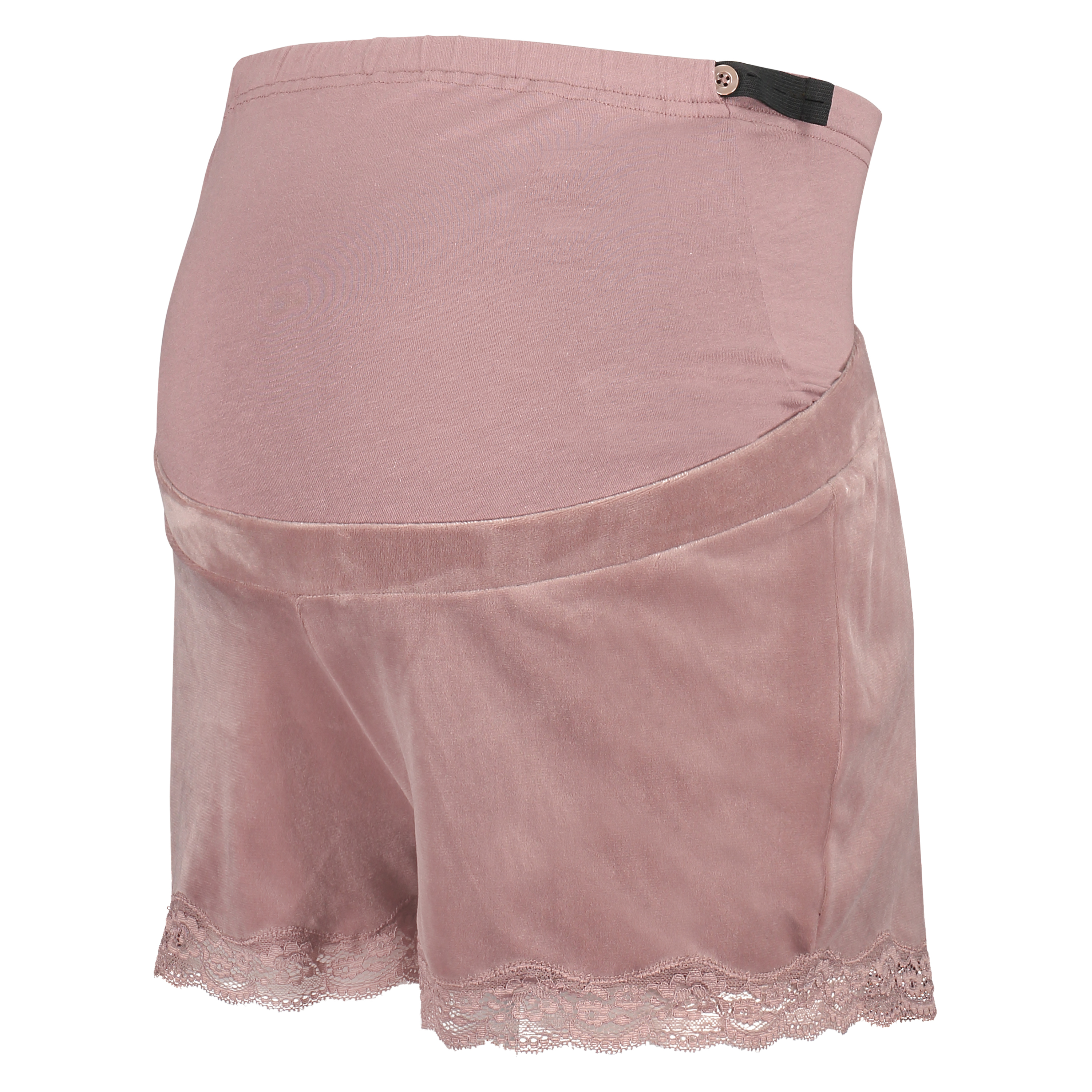 Velours svangerskapsshorts, Rosa, main