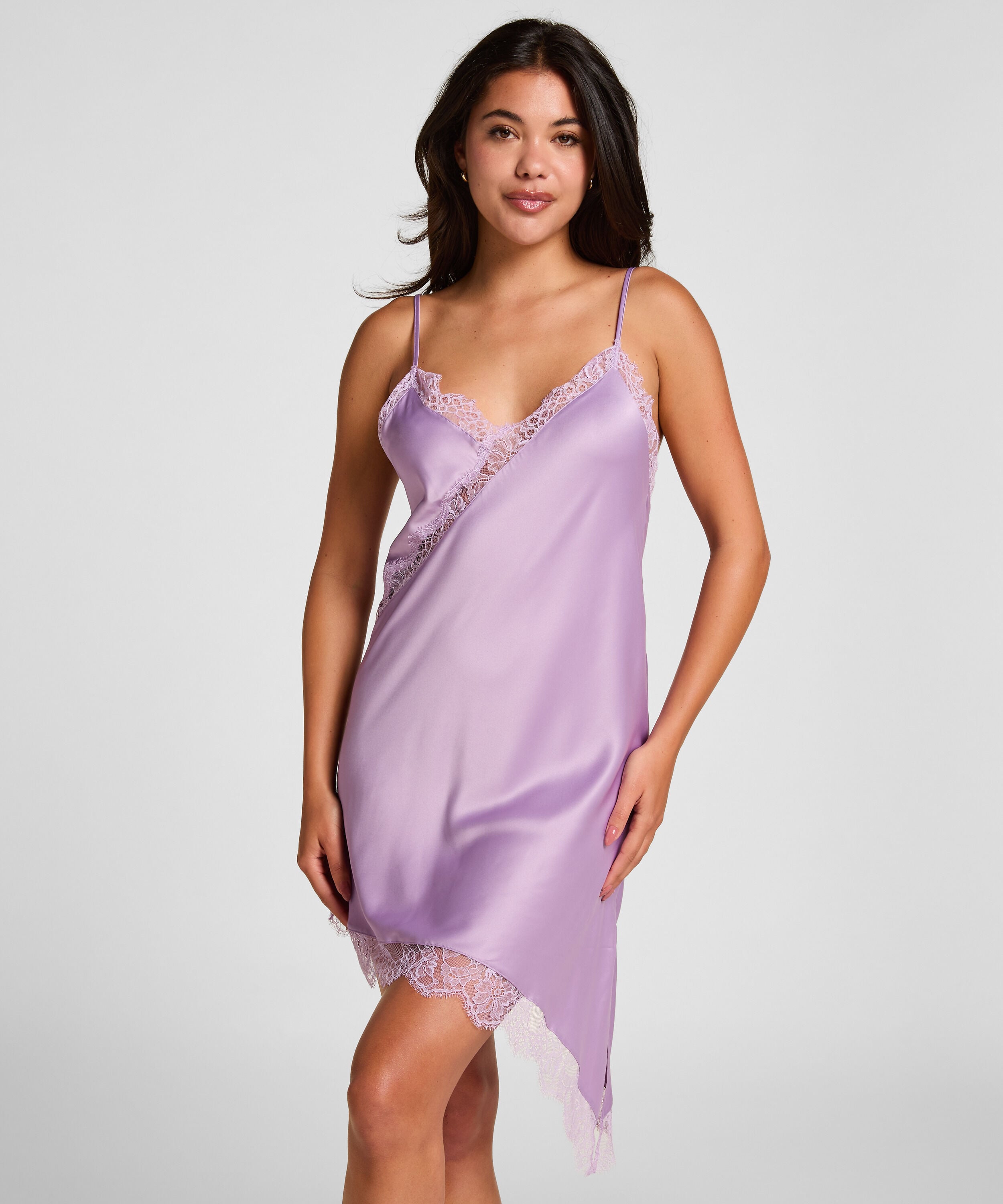 Slipdress Asymmetric, Lilla