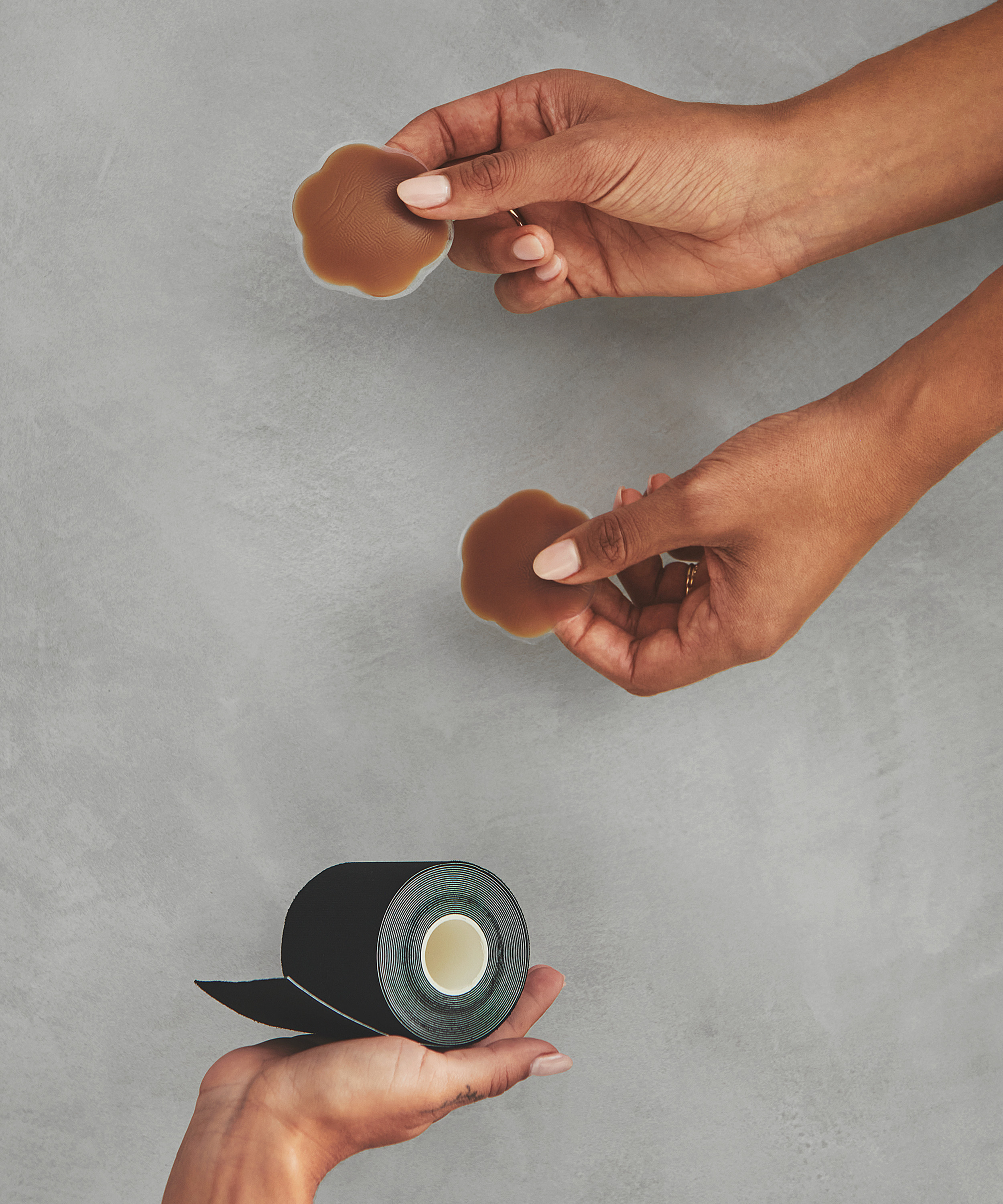 Brystvortedekkere av silikon, Brun, main