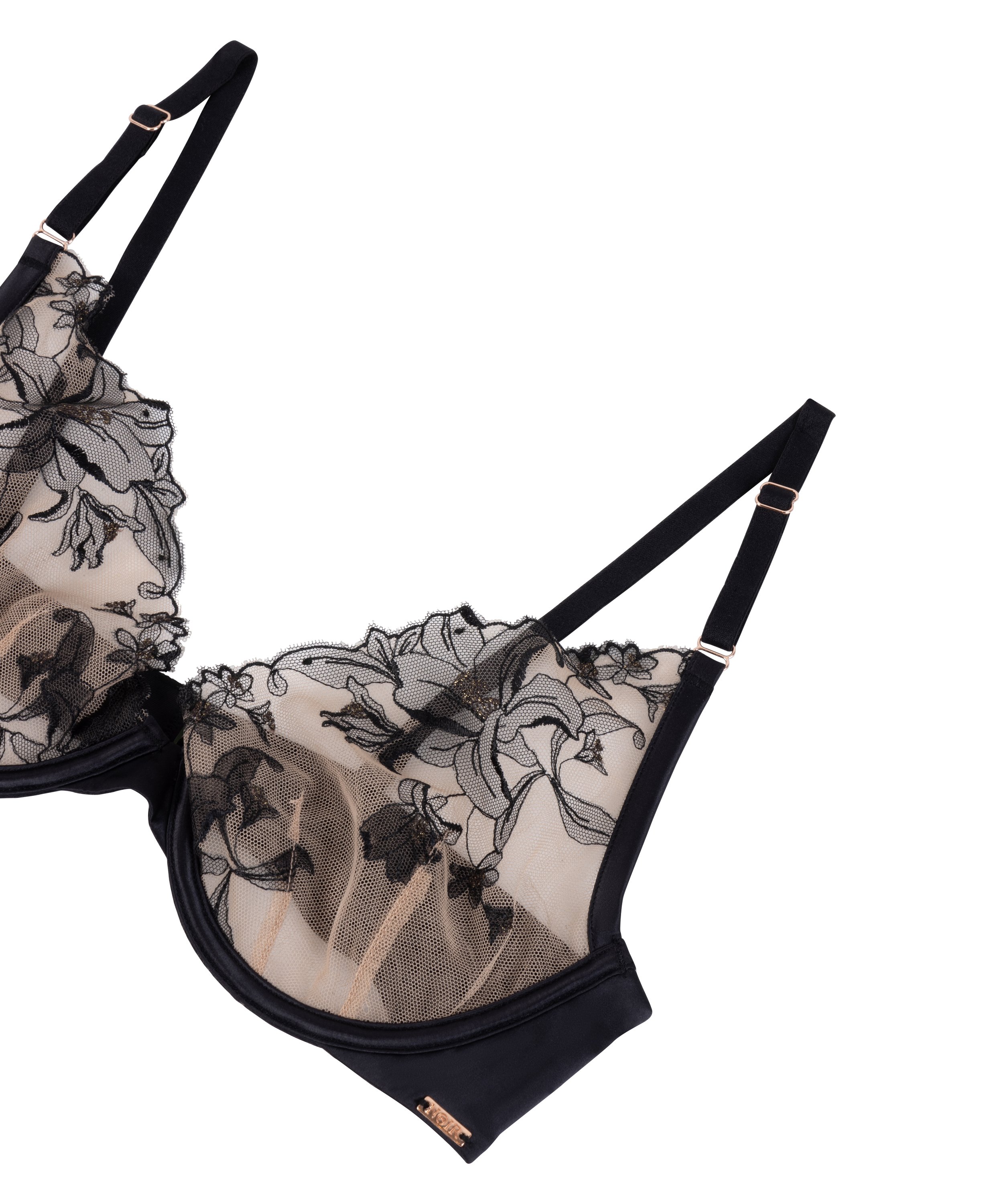 Uf&ocirc;ret BH med b&oslash;yle Anouk, Svart, main
