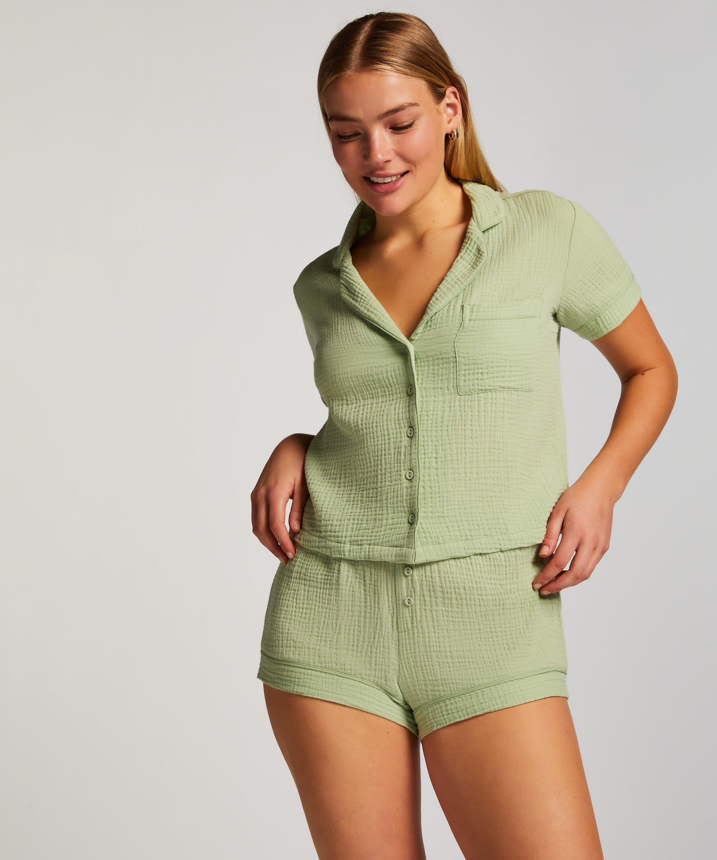 Cotton shorts, Grønn