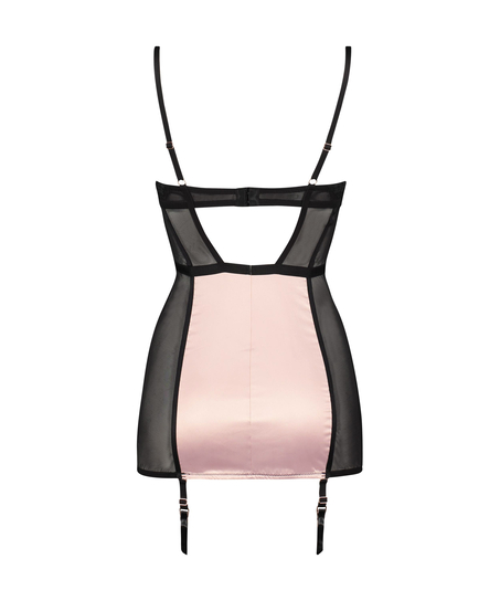 Amelia polstret underkjole med spiler, Svart