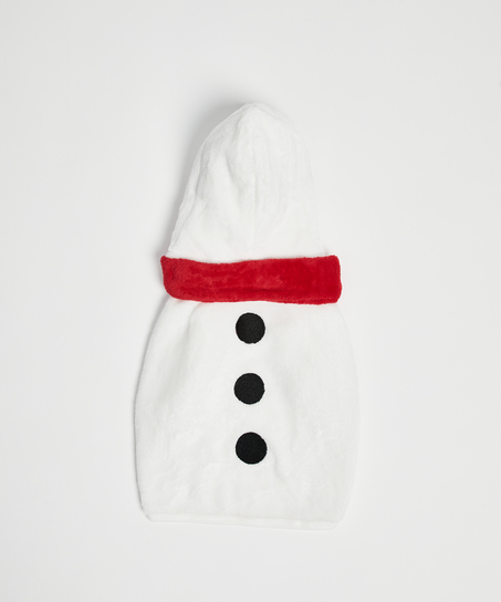 Fleece hunde-onesie, Hvit