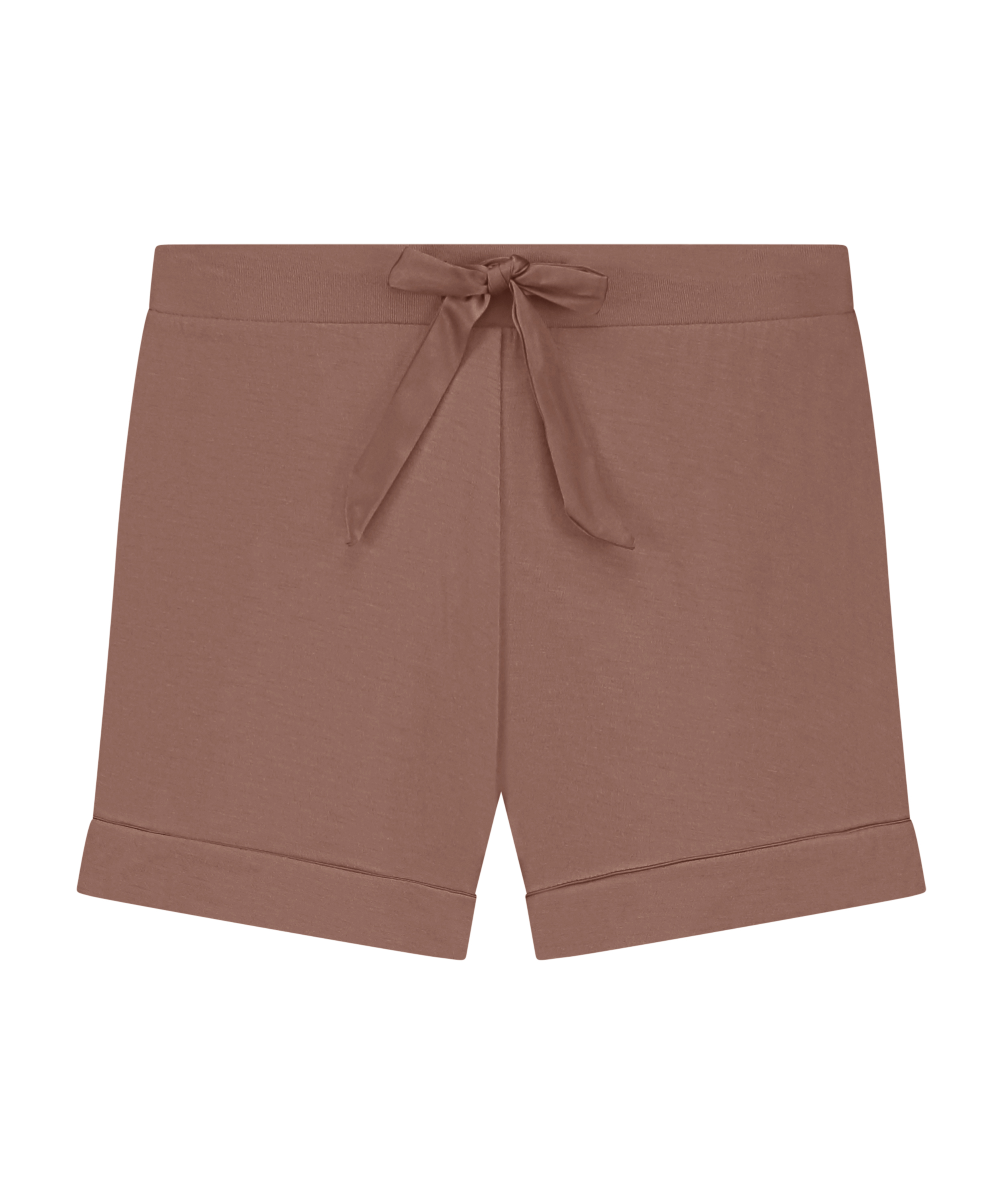 Essential shorts i jerseystoff, Brun, main