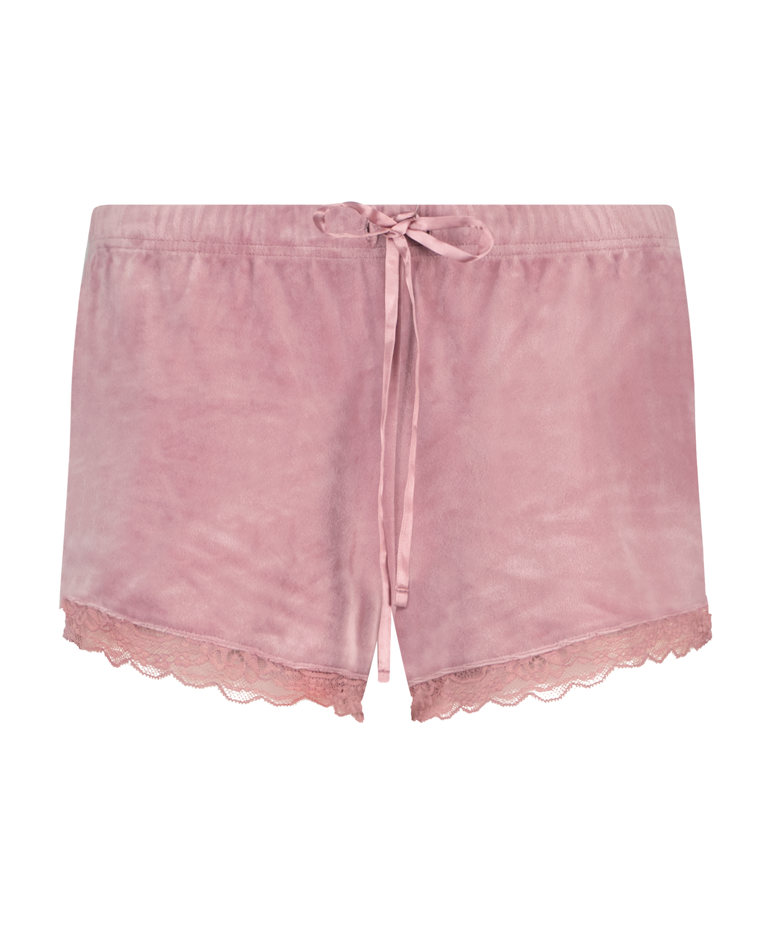 Velvet lace shorts, Rosa, main