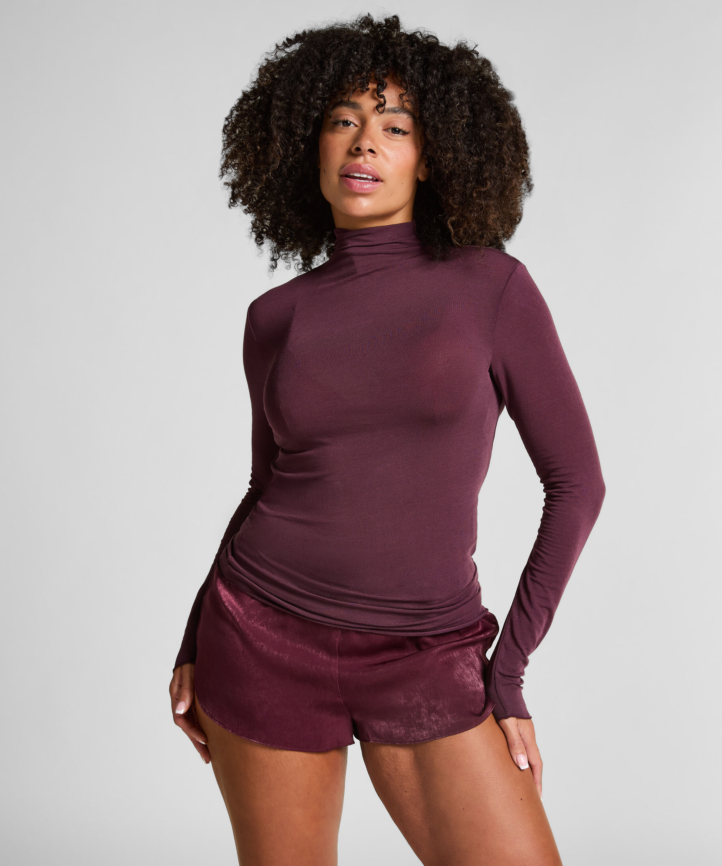 super soft Cashmere-skjorte med Høyhalset Genser