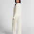 Pyjama Pant Loose Pointelle, Hvit