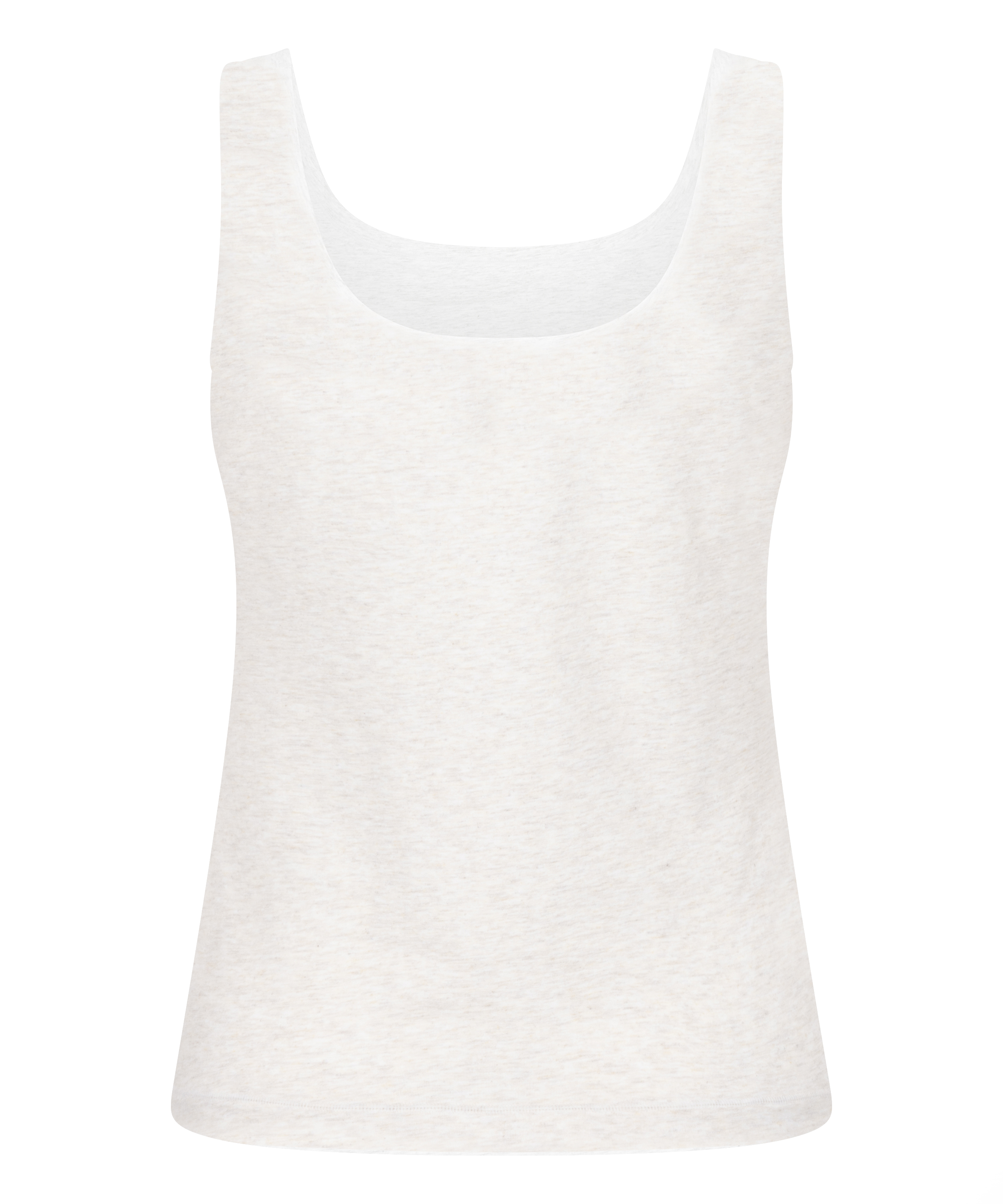 Singlet tanktop i myk bomull, Beige, main