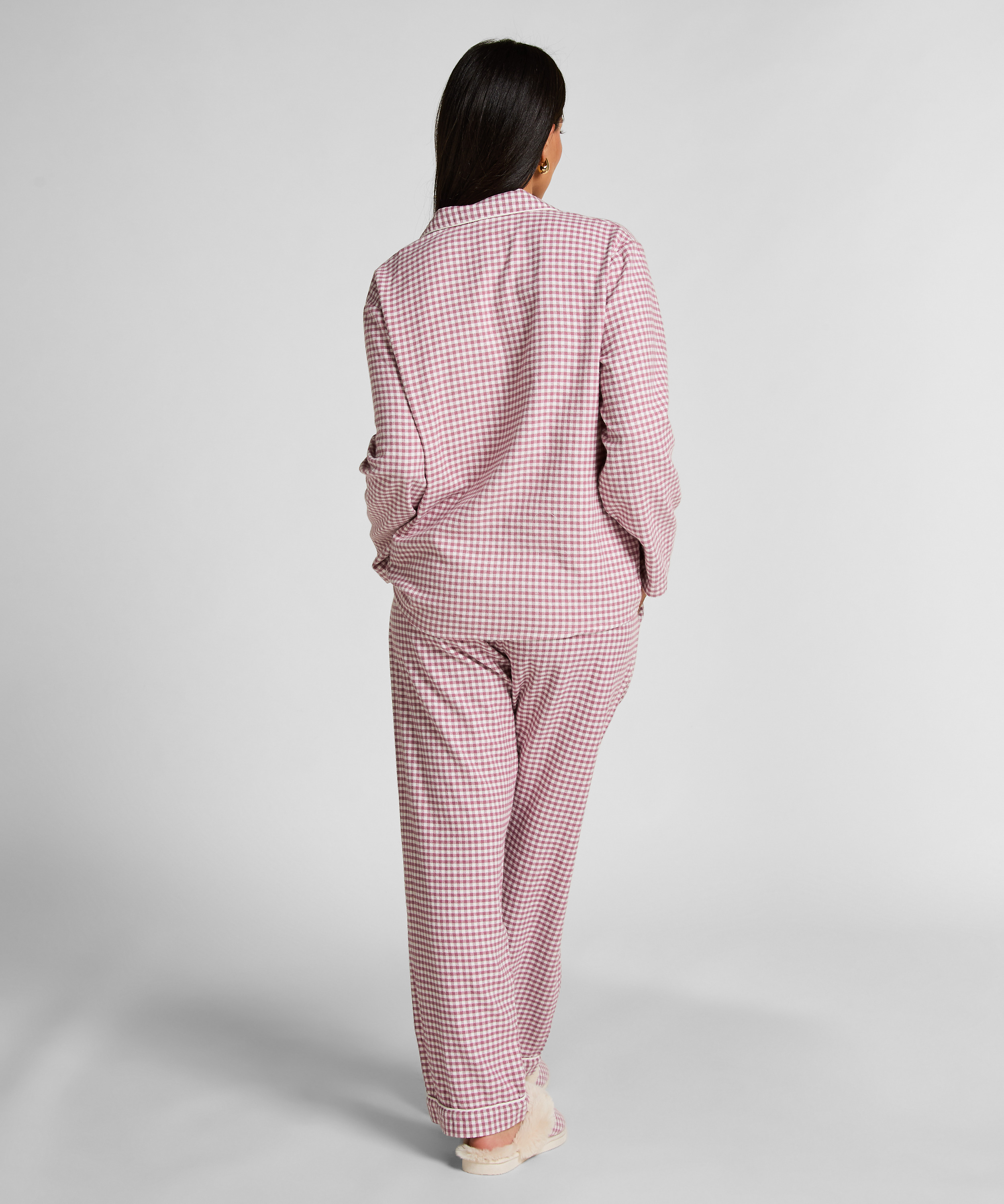 Pysjamatopp Flanell Essentials, Lilla, main