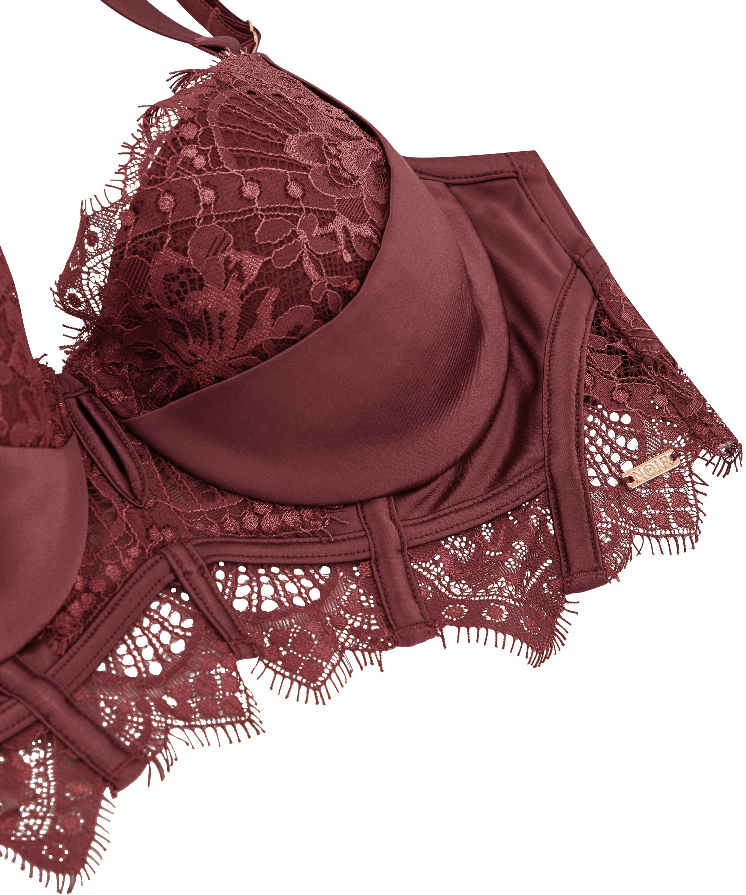 Zoe foret longline-BH med bøyle, Rød, main