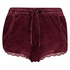Velvet lace shorts, R&oslash;d