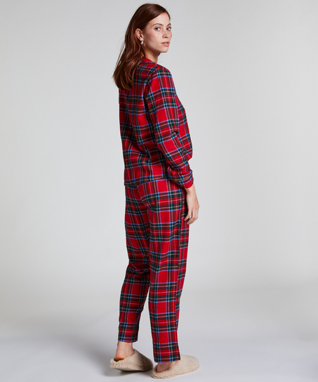 Pysjamassett Flannel, R&oslash;d