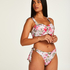 Tropical Bandeau bikinitopp med polstring, Hvit