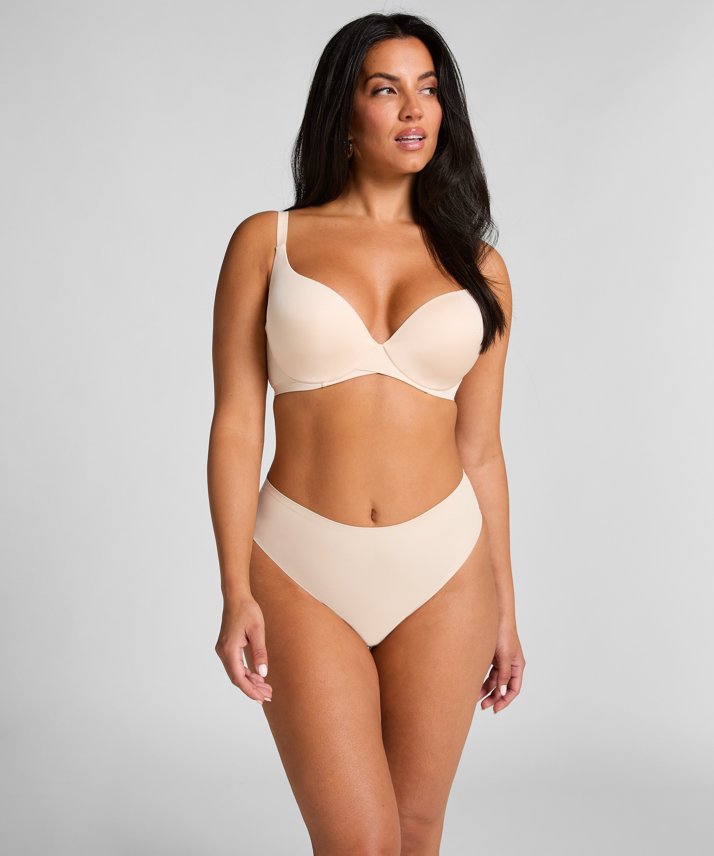 Polstret BH med bøyle Smooth, Beige, main