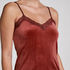 Cami-topp Velours Lace, Brun