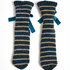 Lace-Up Slipper Socks, Blå