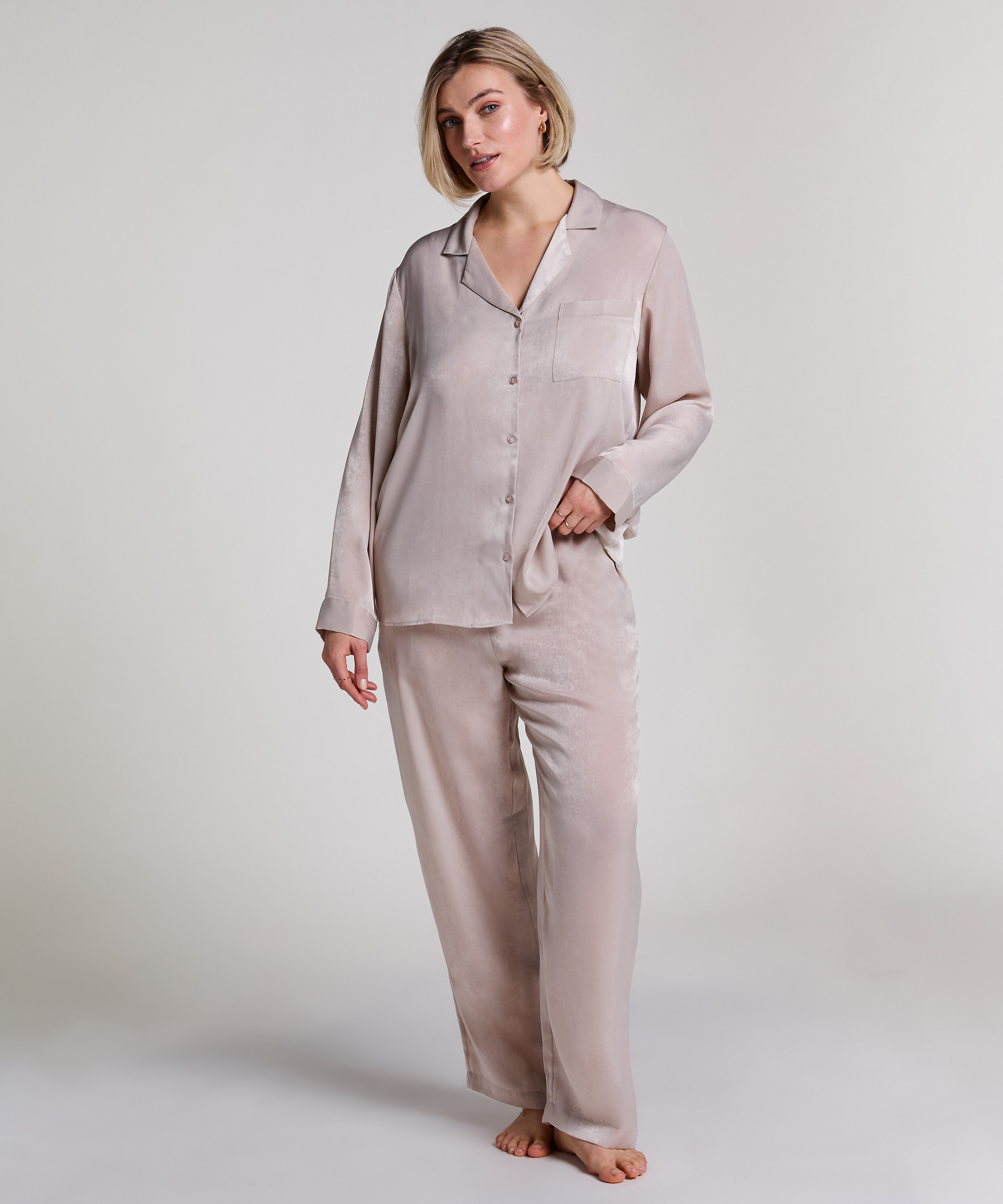 Satengbukser, Beige, main