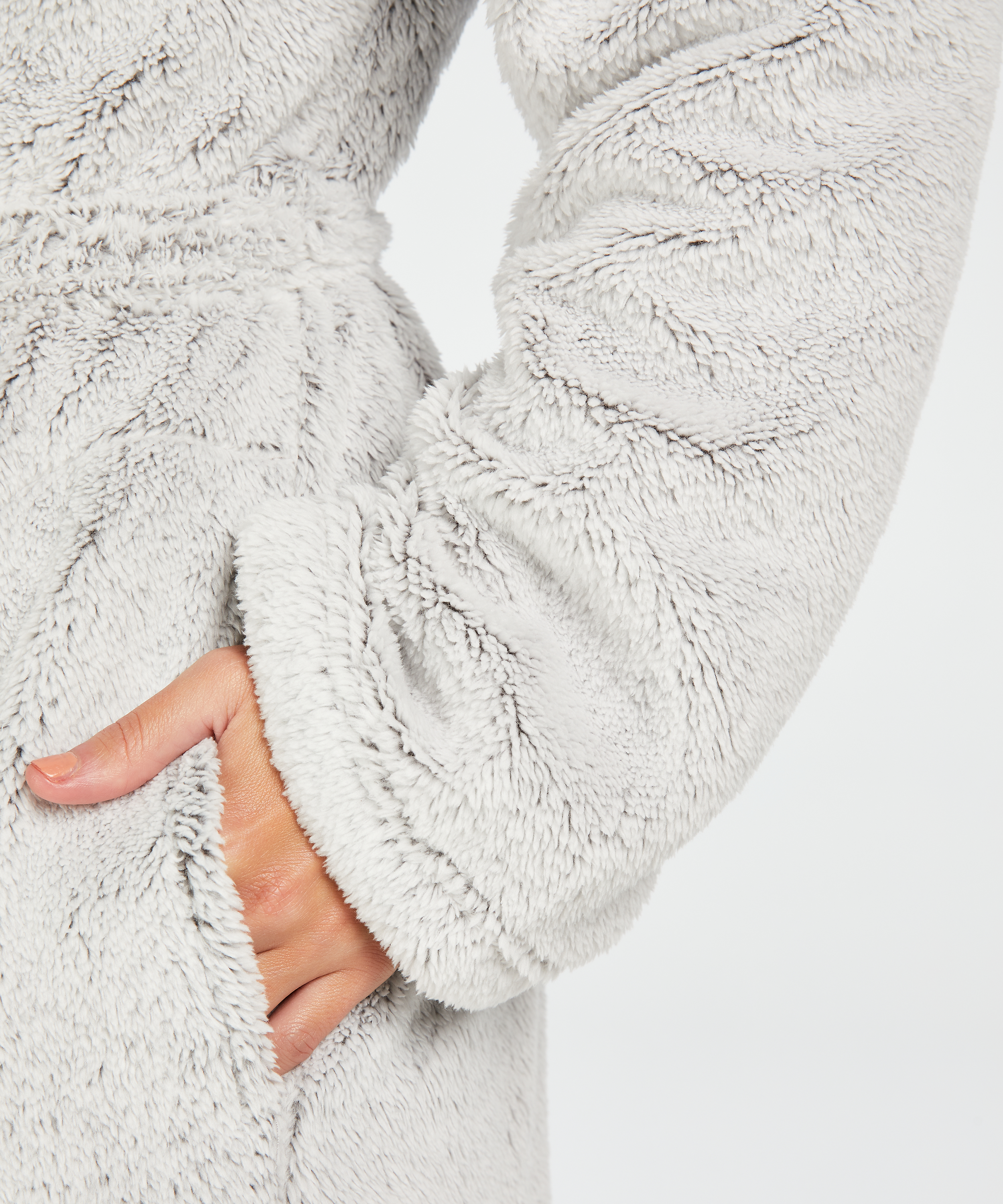 Badekåpe Fleece, Grå, main