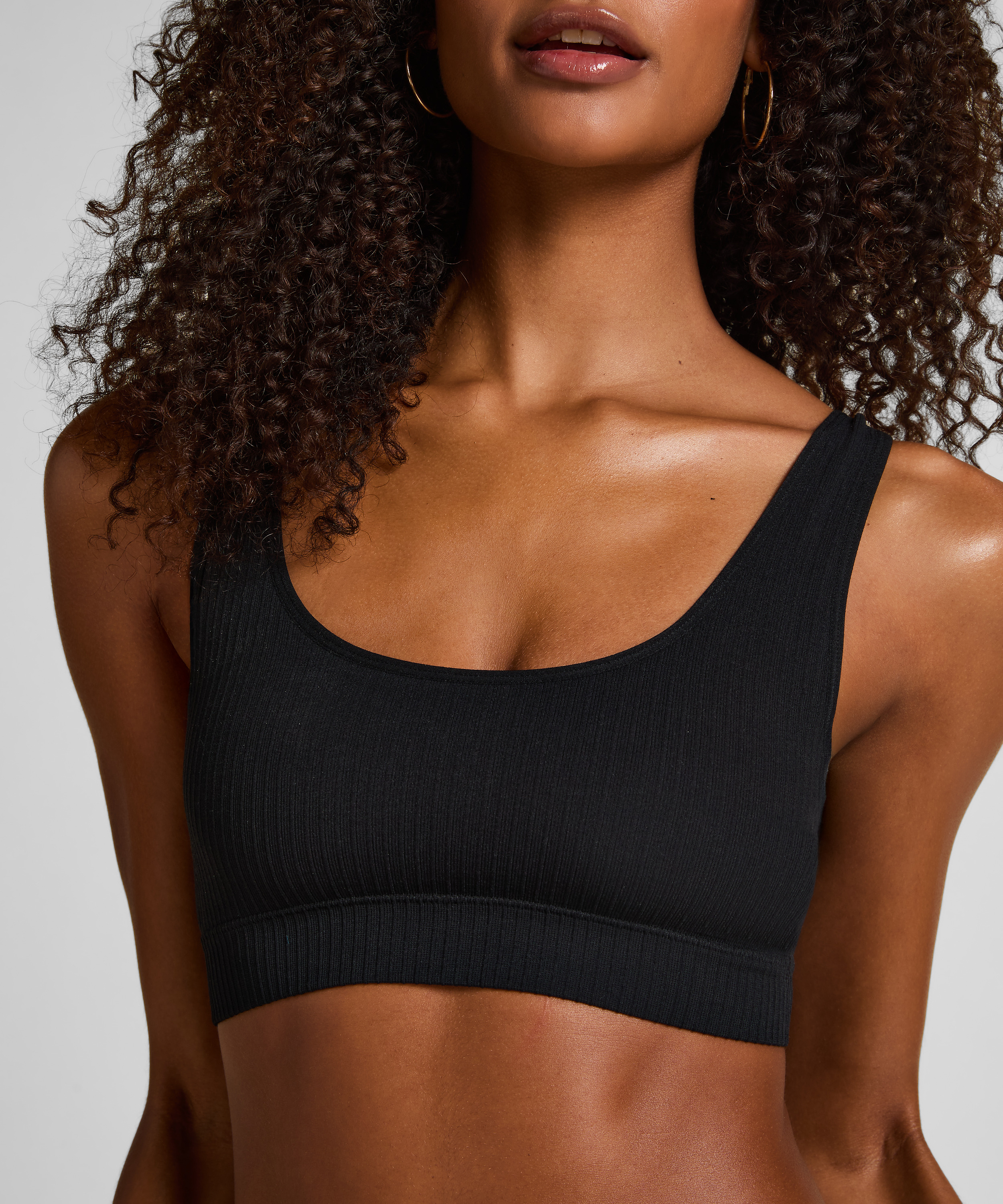 Bralette Scoop Dianne, Svart, main