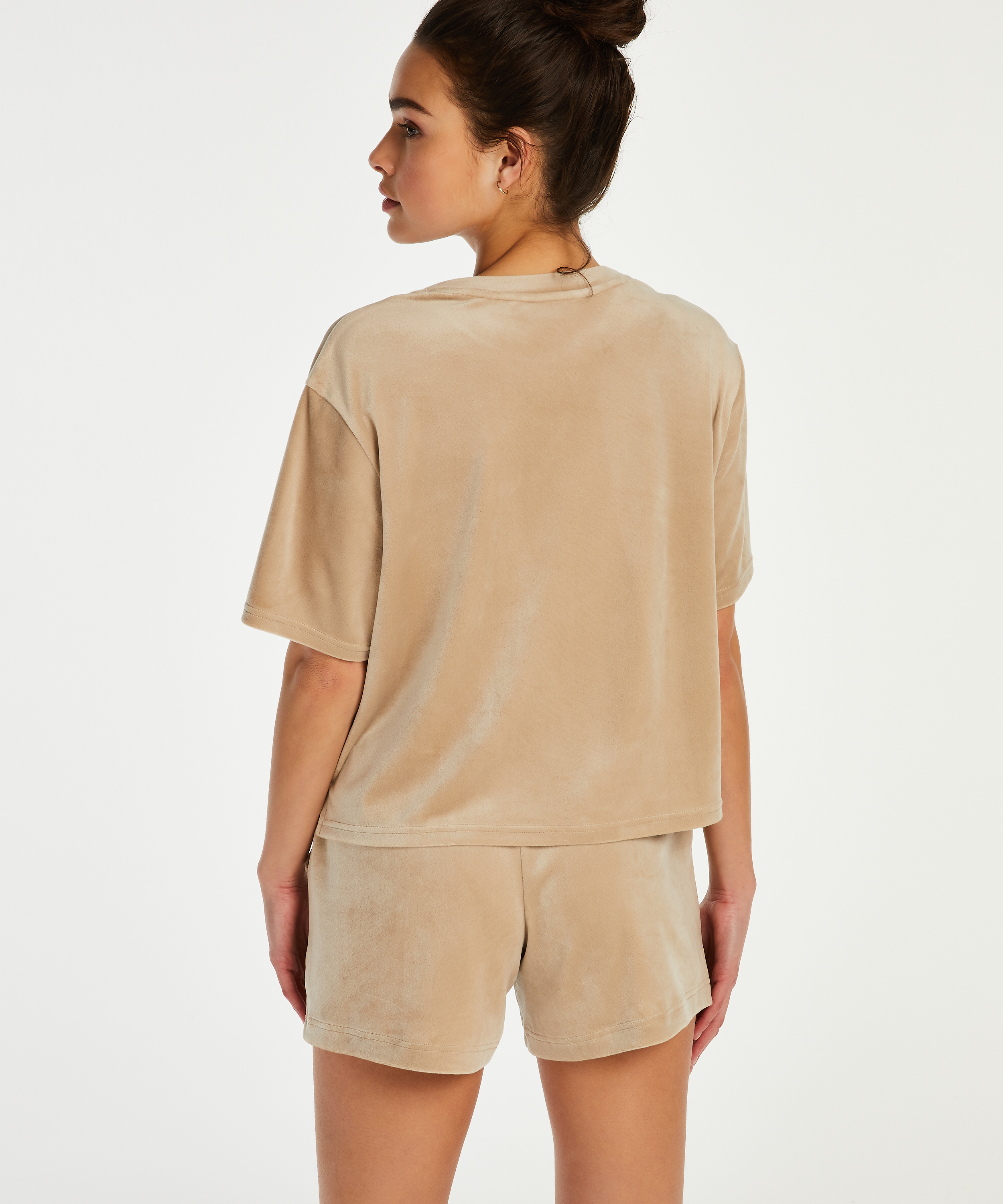 Velours Pocket shorts, Beige, main
