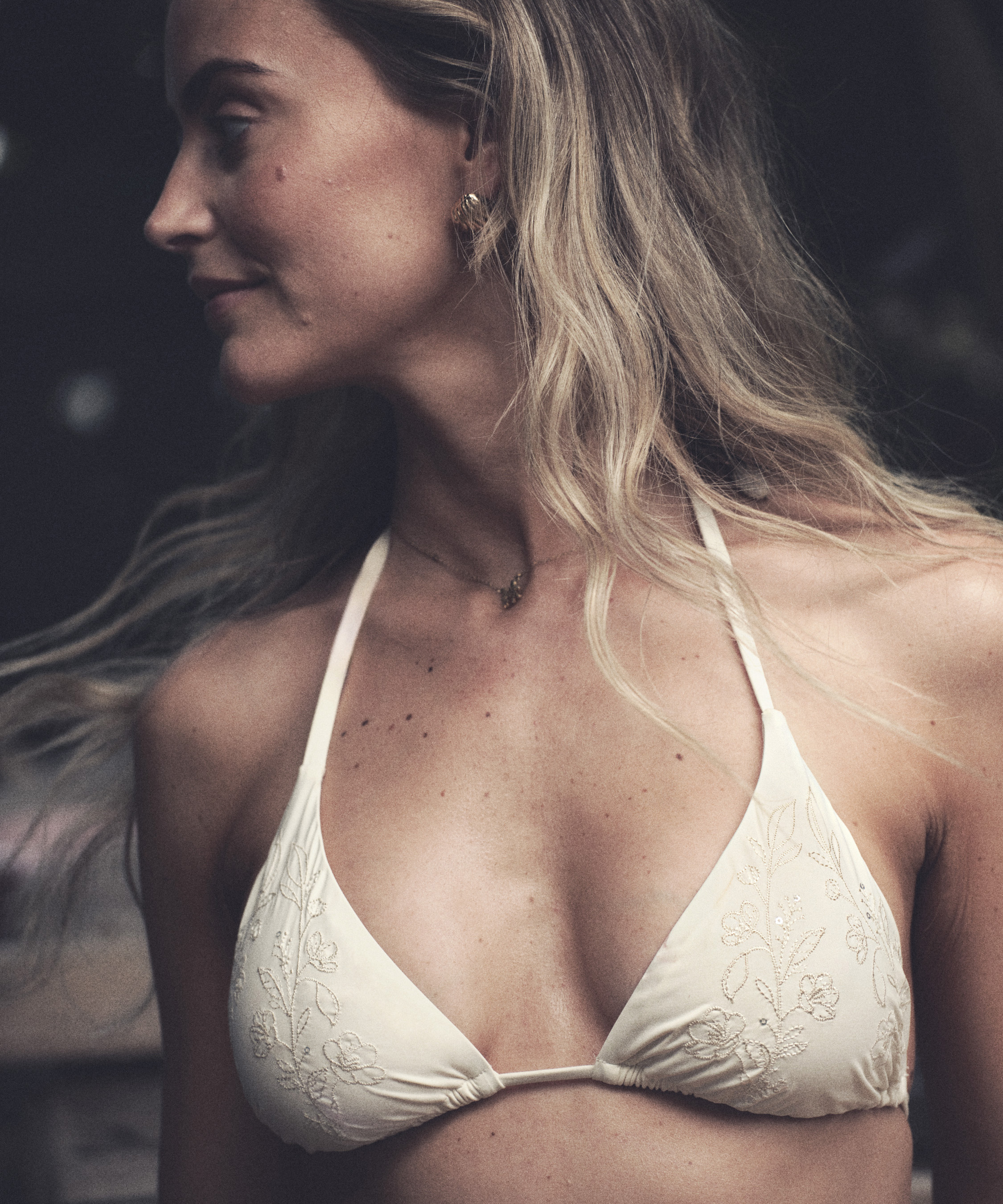 Giselle Triangle bikinitopp, Hvit, main