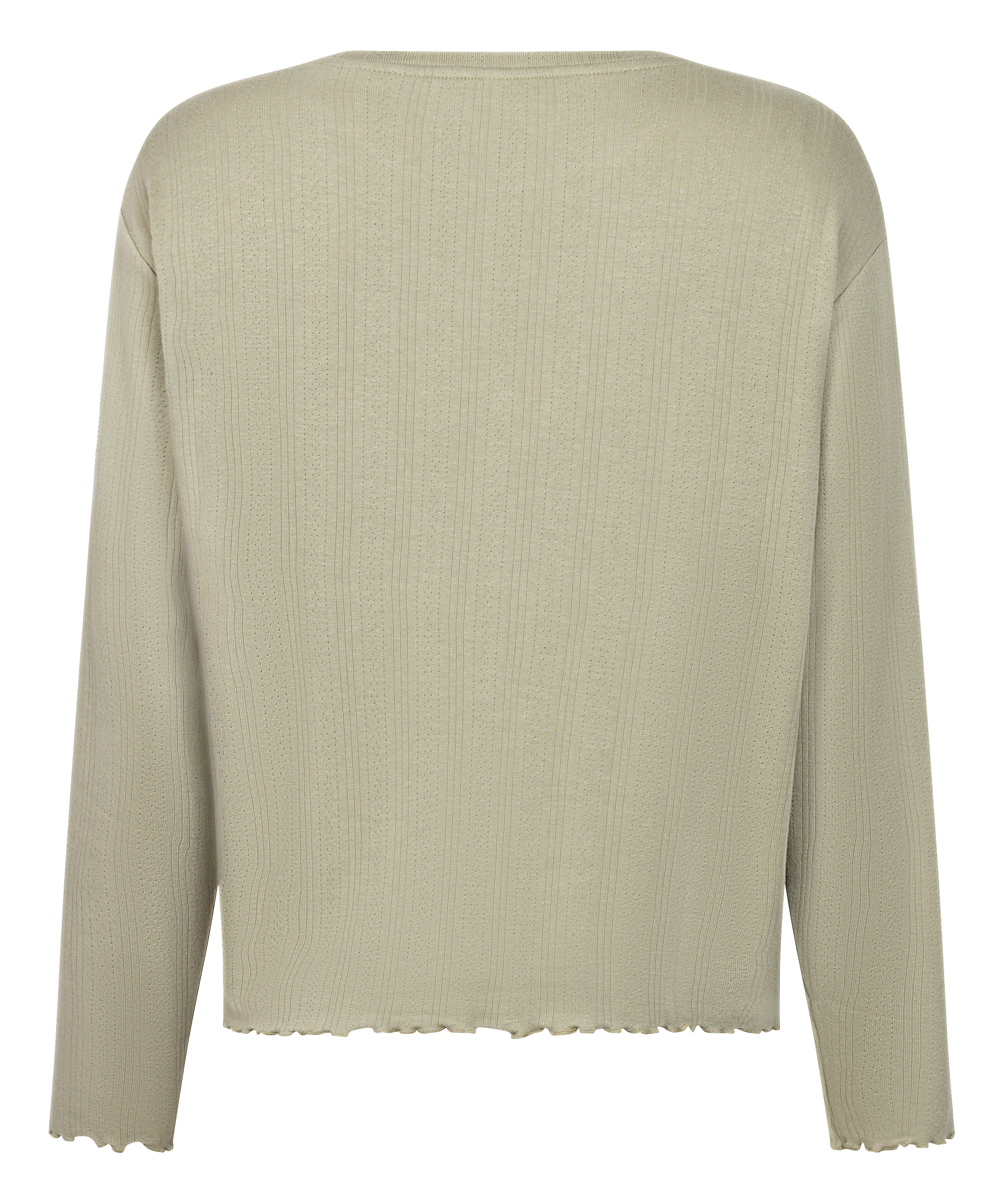 Pyjama Top Loose Pointelle, Gr&oslash;nn, main