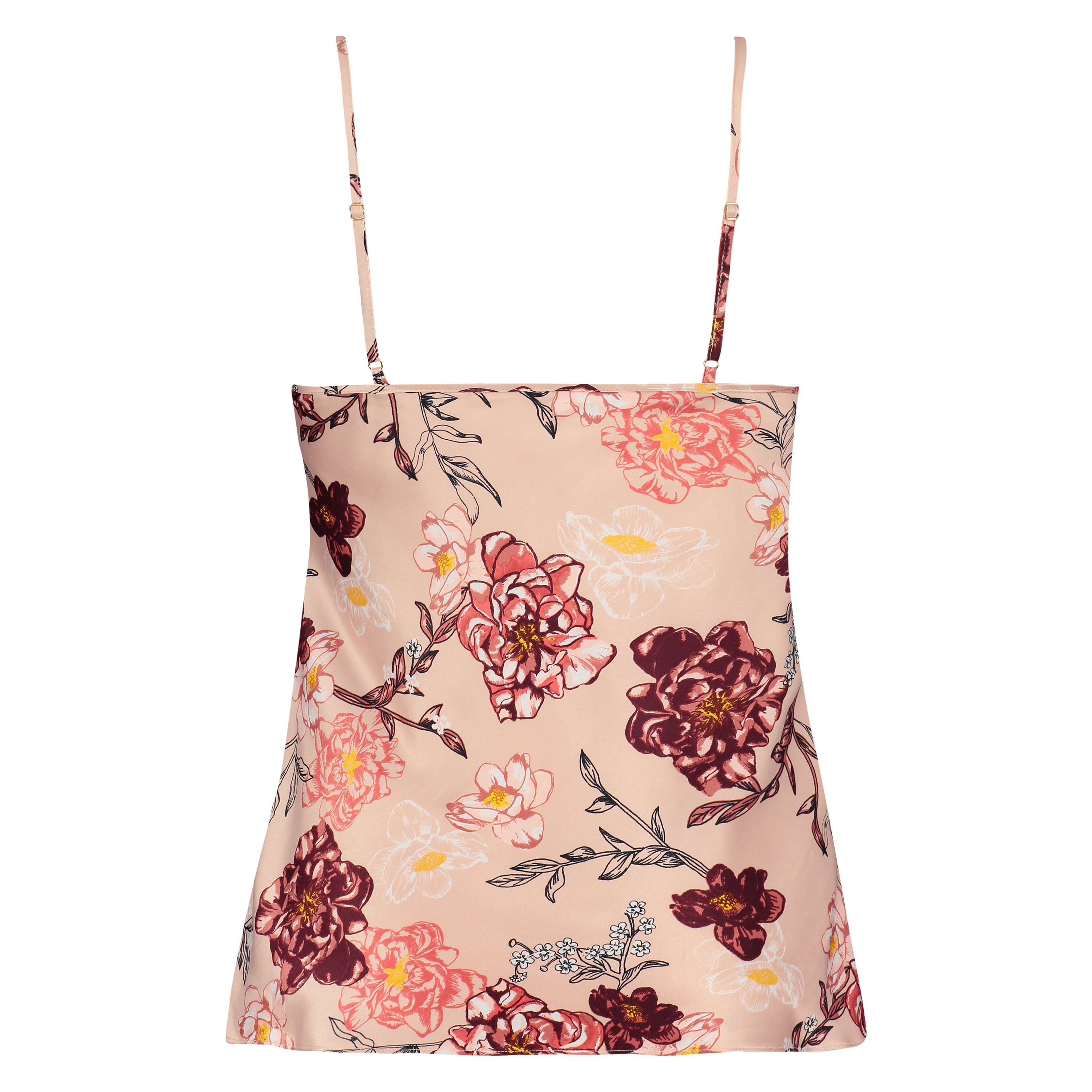 Satin Kiku cami top, Rosa, main