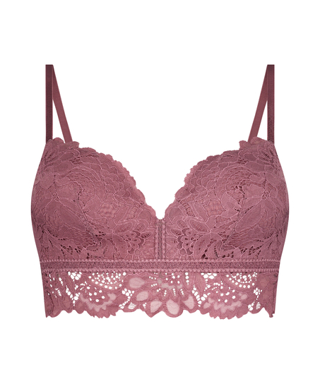 Vattert bh uten bøyle longline Shiloh, Lilla