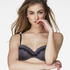 Lucie padded underwired bra, Grå