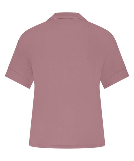 Essential kortermet jakke i jerseystoff, Rosa