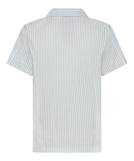 Jacket Woven Stripe, Gr&oslash;nn