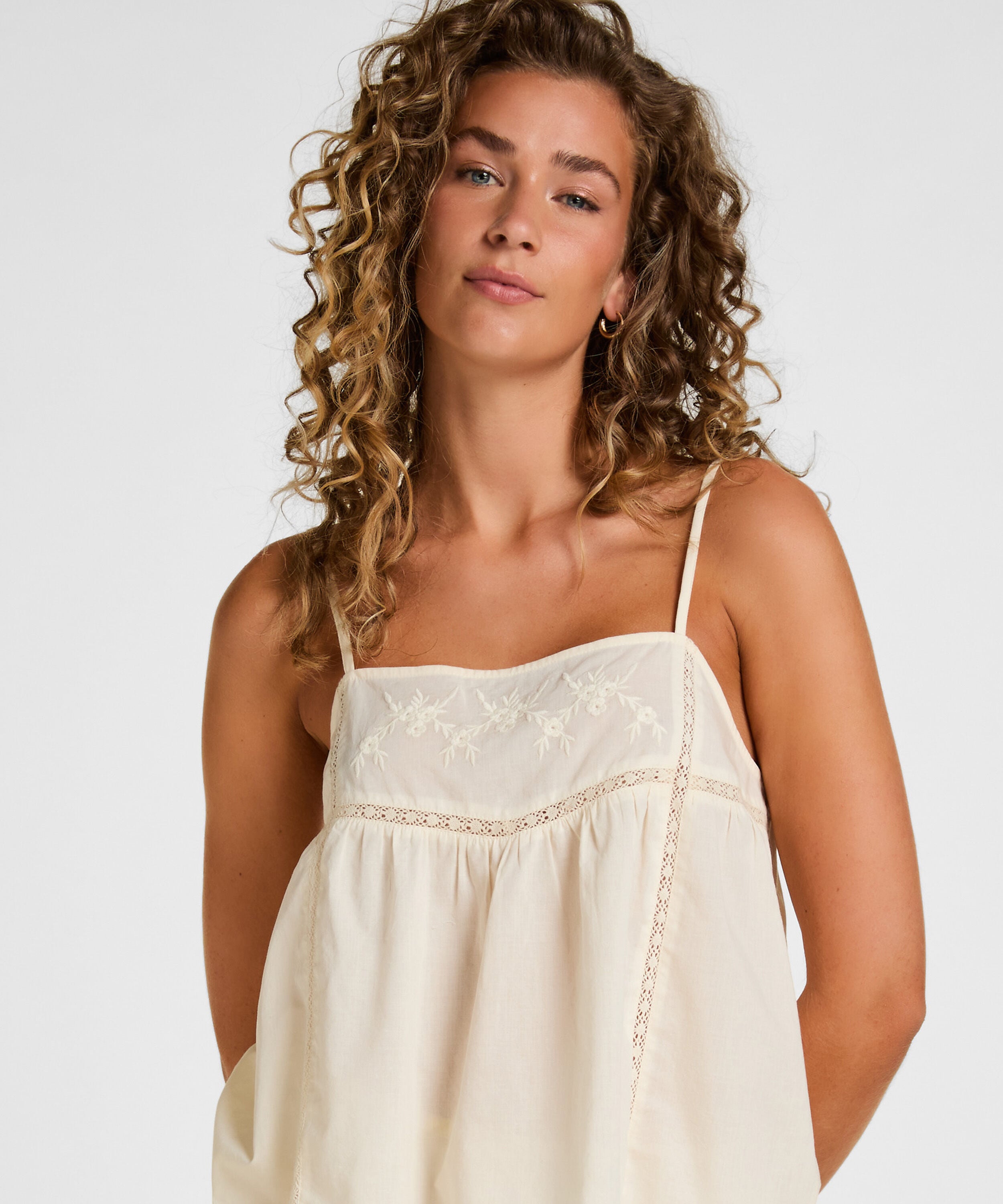 Pyjamas Cami, Hvit Pyjamas Cami, Hvit