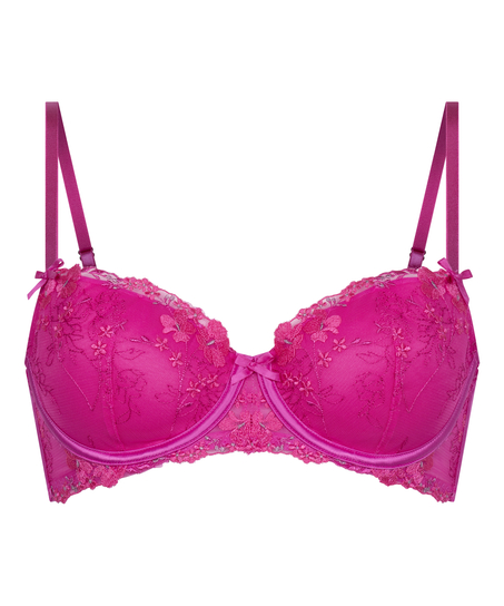 Peonie Padded Underwired Bra, Rosa