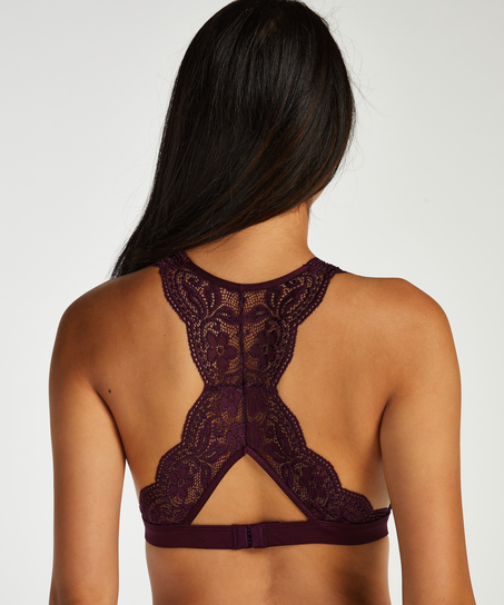 Halter racerback bralette, Lilla