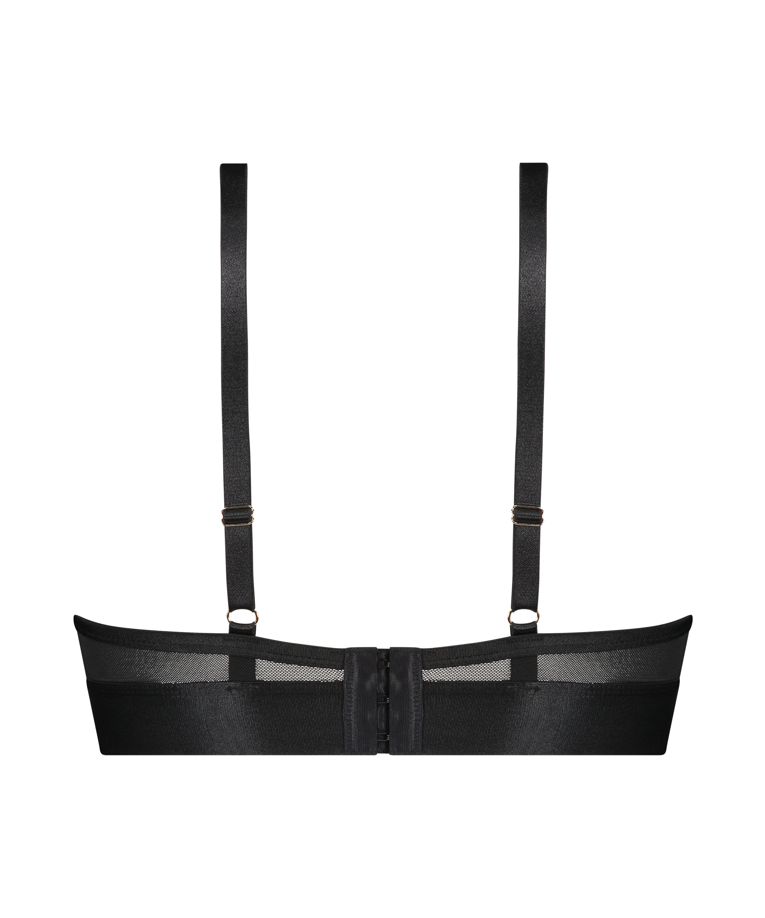 Uvattert bh med bøyle longline Pleasure, Svart, main