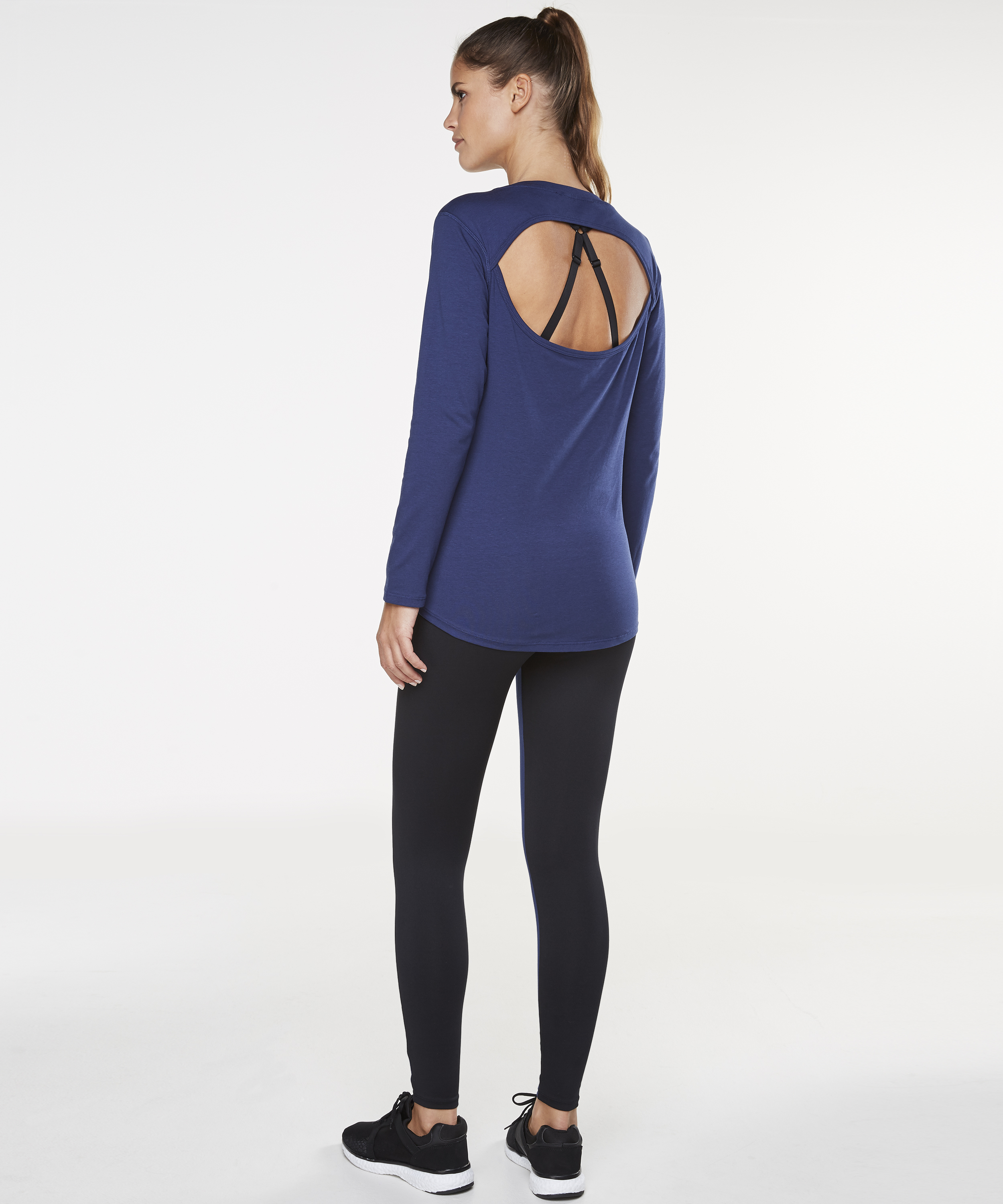 HKMX Strappy Basic Long-Sleeved Sports Top, Blå, main