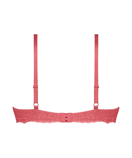 ﻿Vattert bh med bøyle Marine, Rød