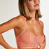 Bralette longline Sexy Mesh, Oransje