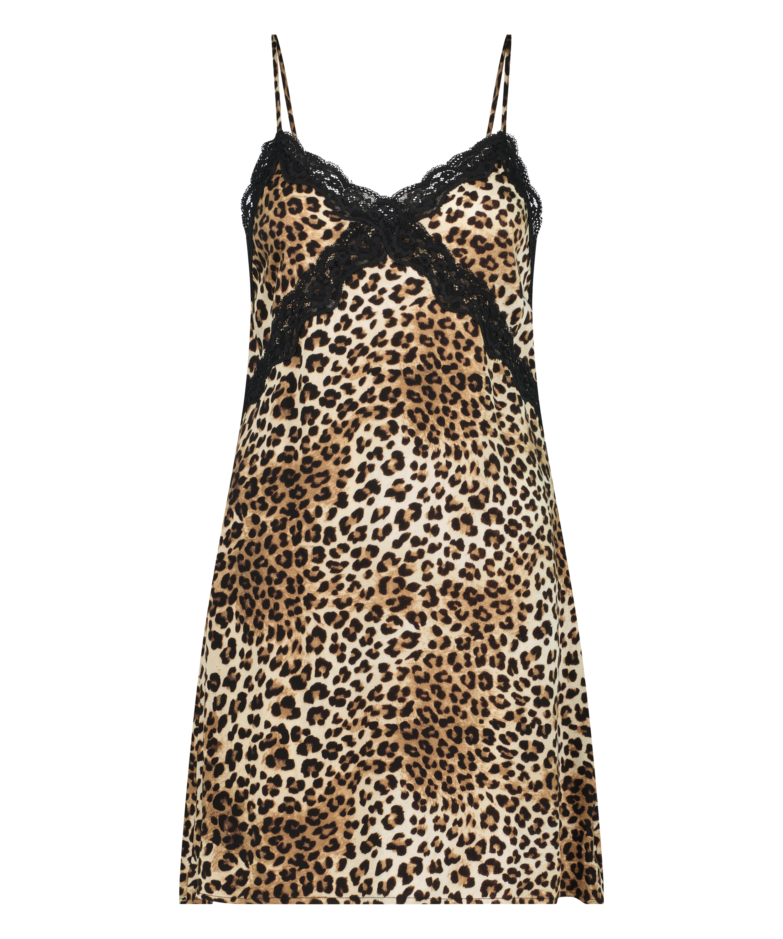 Underkjole Satin, Svart, main