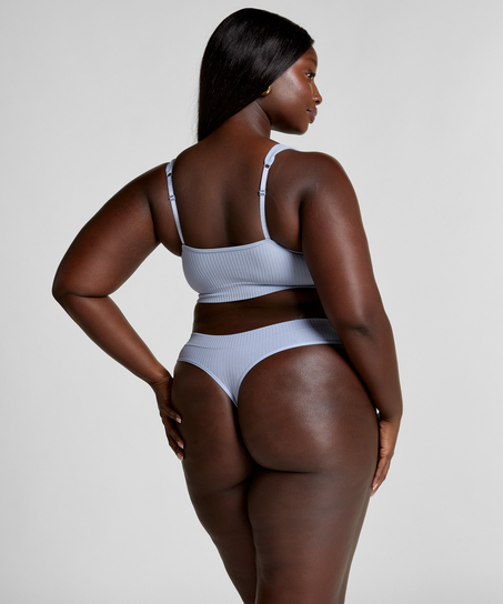 G-streng med høy skjæring Dianne, Blå