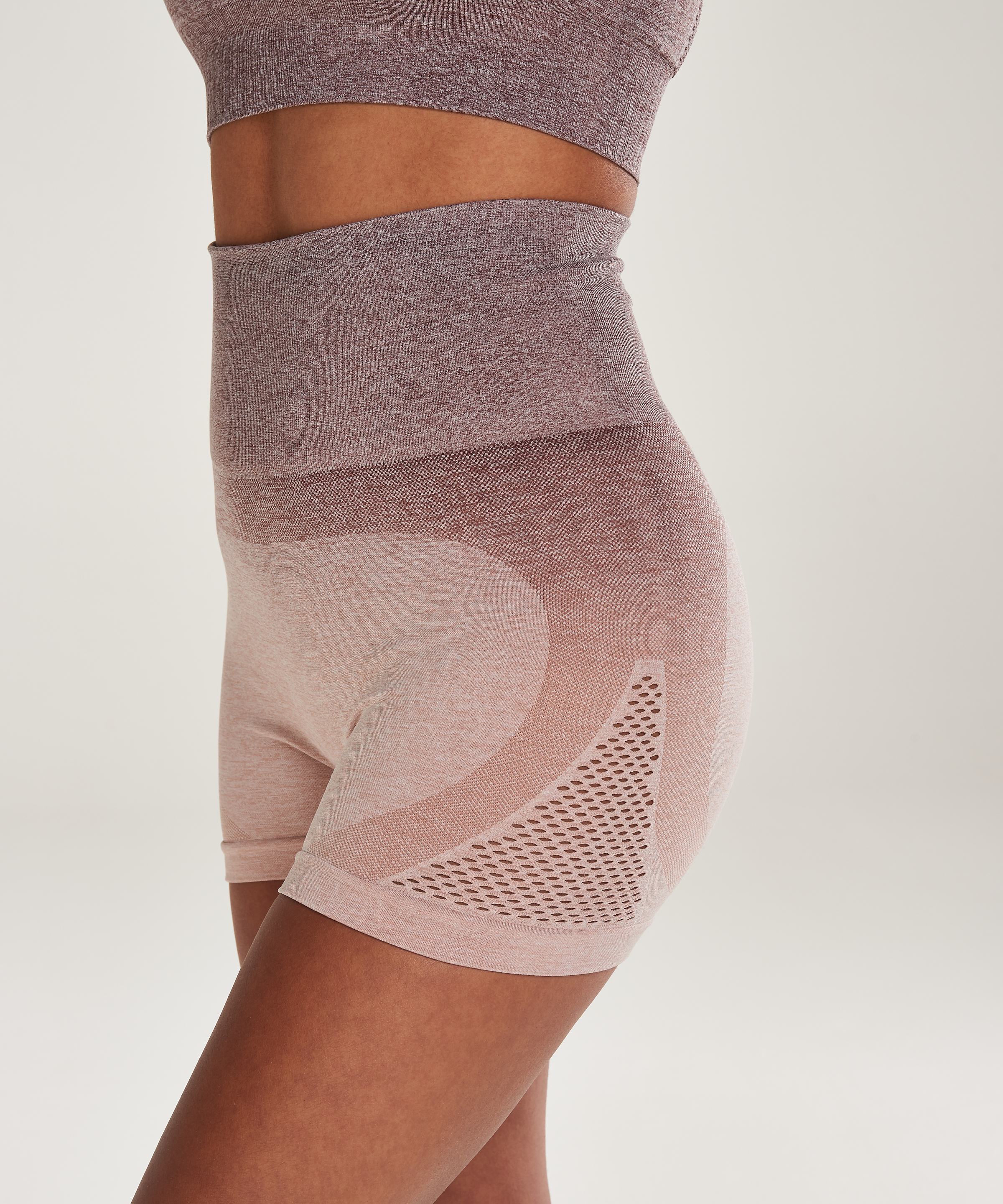 HKMX shorts med høyt liv, Rosa, main