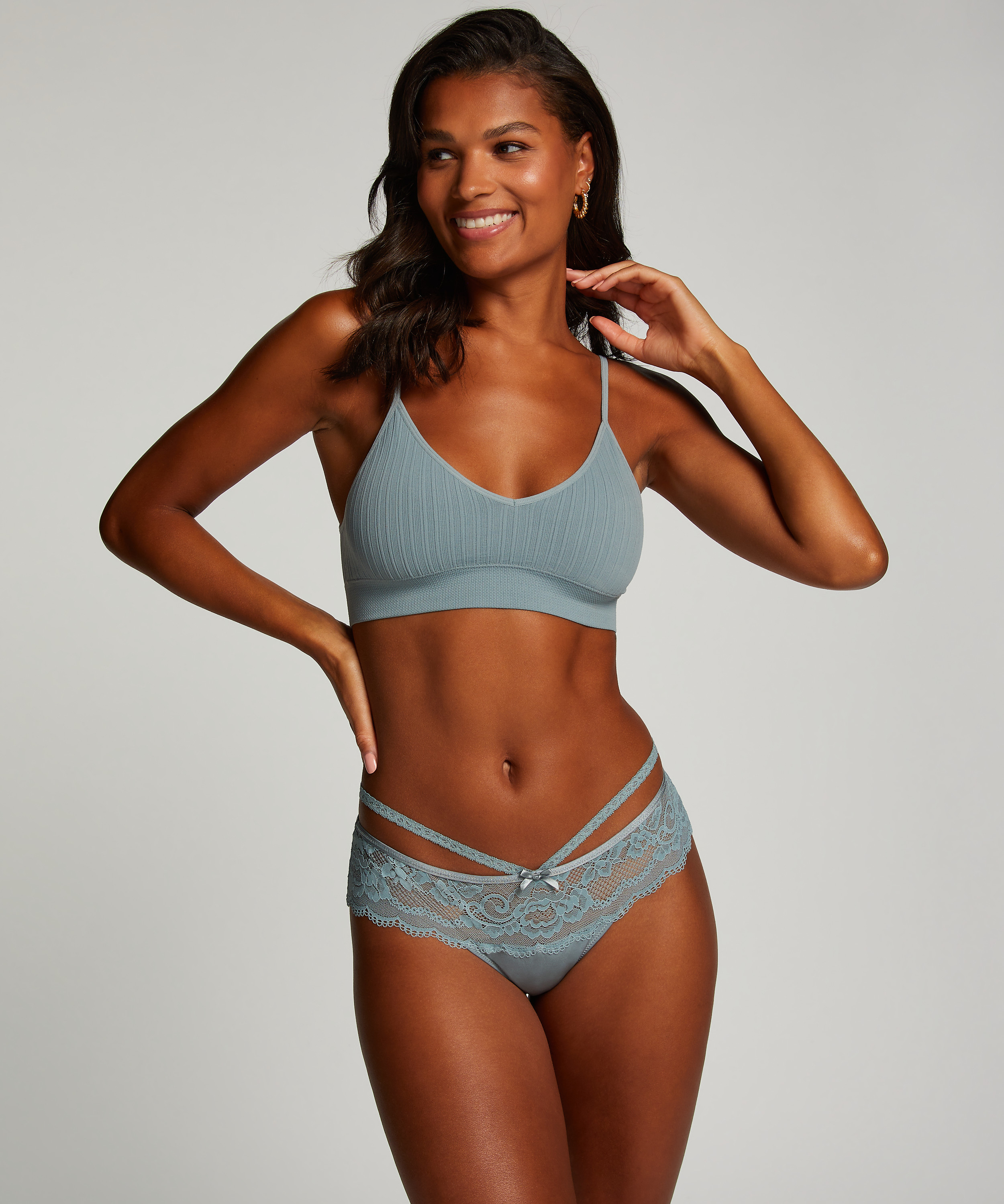 Hipster-string Quinn, Blå, main