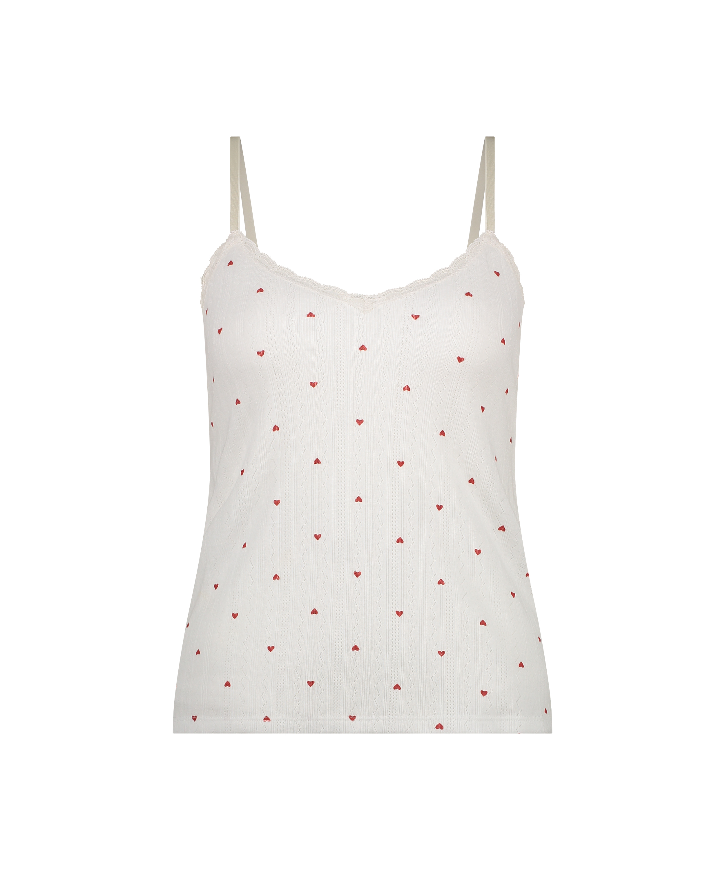 Cami lace top, Hvit, main