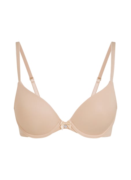 Vattert bh med b&oslash;yle Plunge, Beige