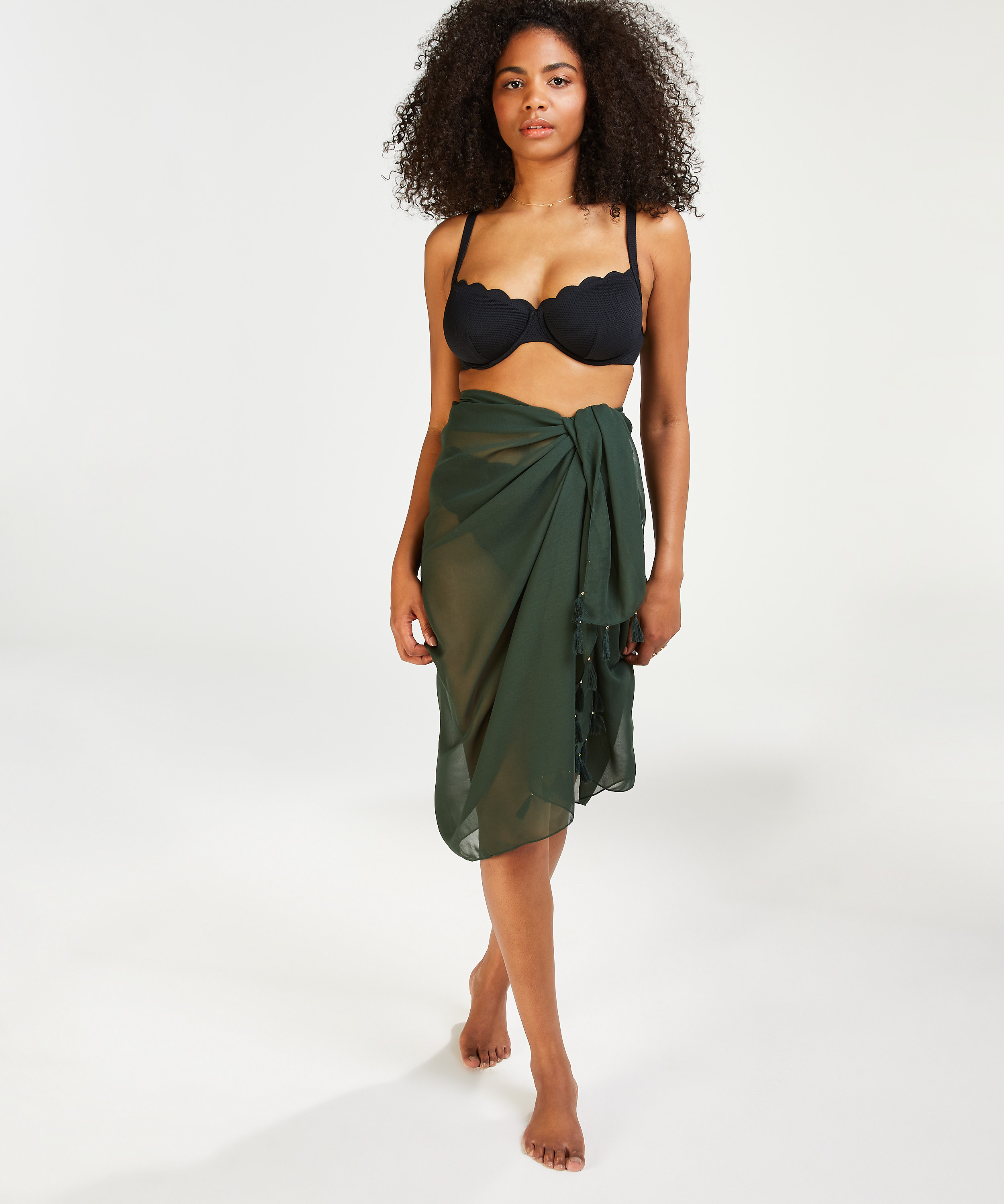 Chiffon Pareo, Grønn, main