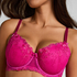 Peonie Padded Underwired Bra, Rosa