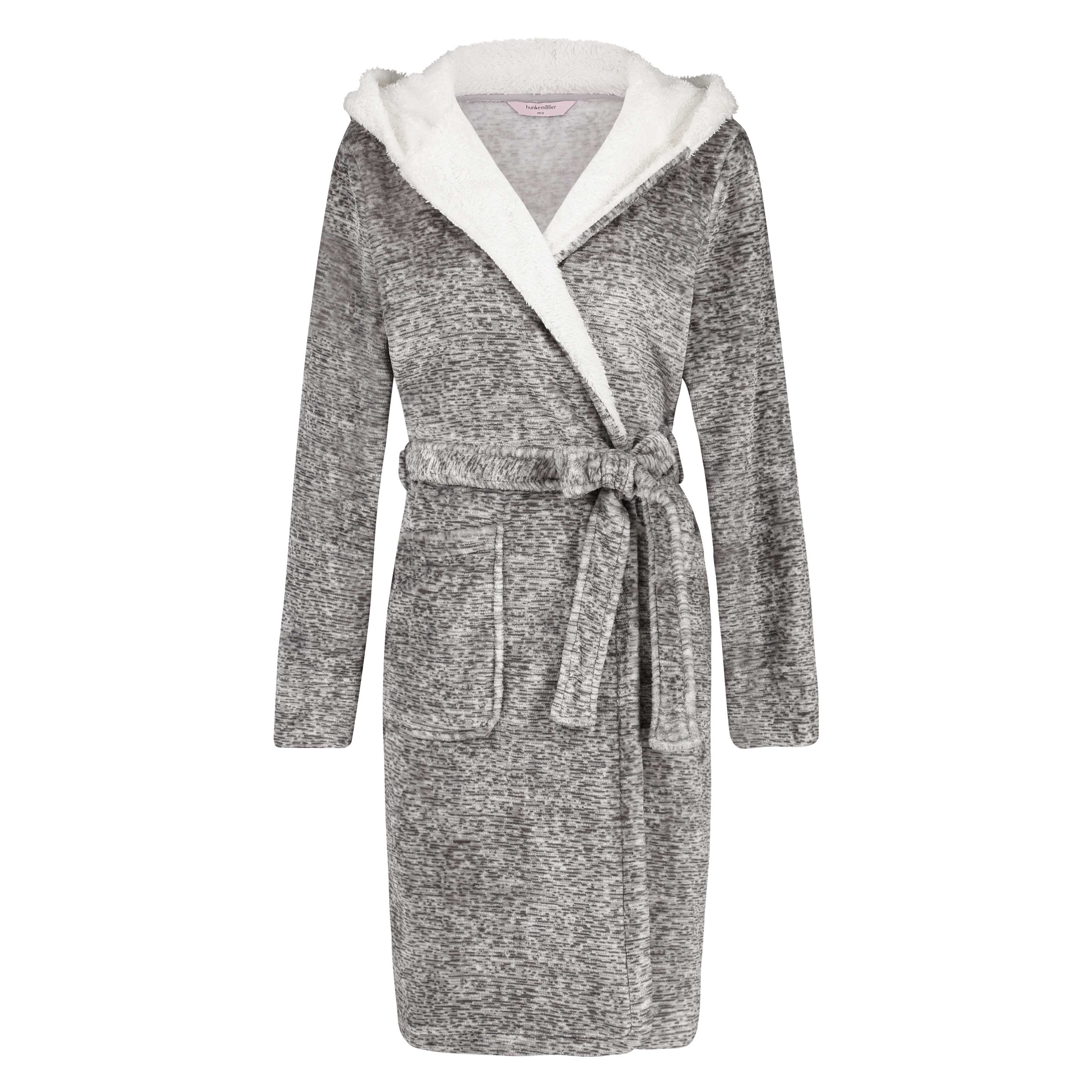 Fleece Bathrobe, Gr&aring;, main