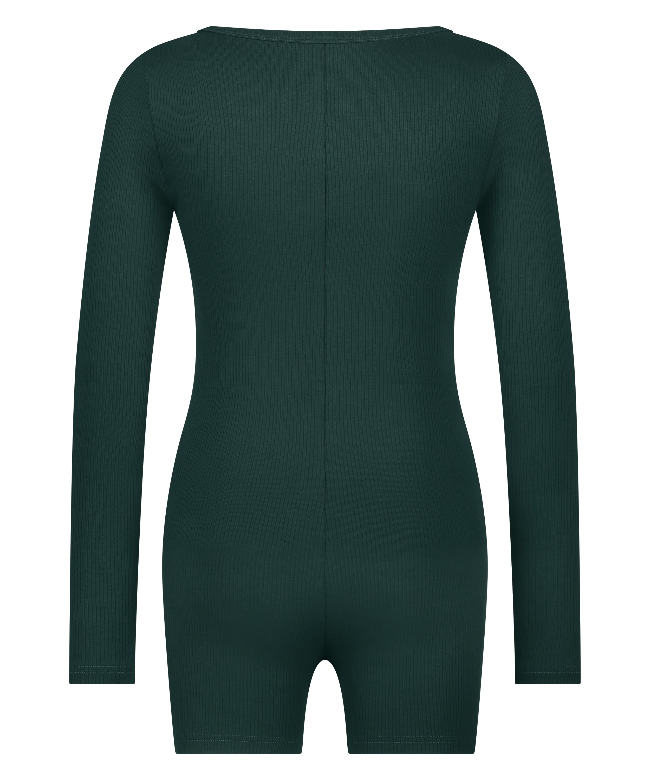 Børstet kort onepiece, Grønn, main